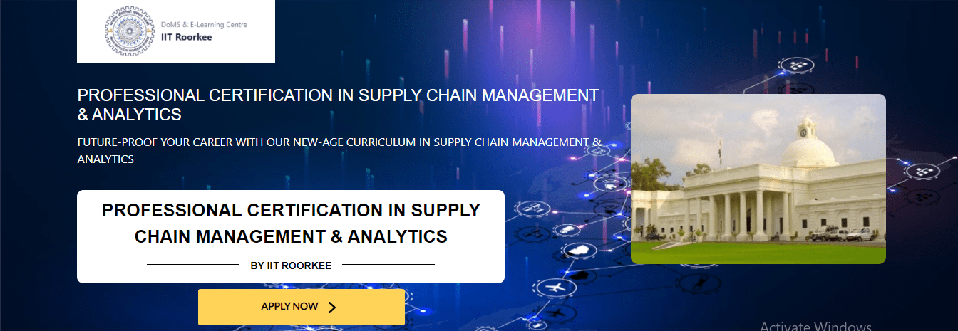 supply chain management and analytics courses