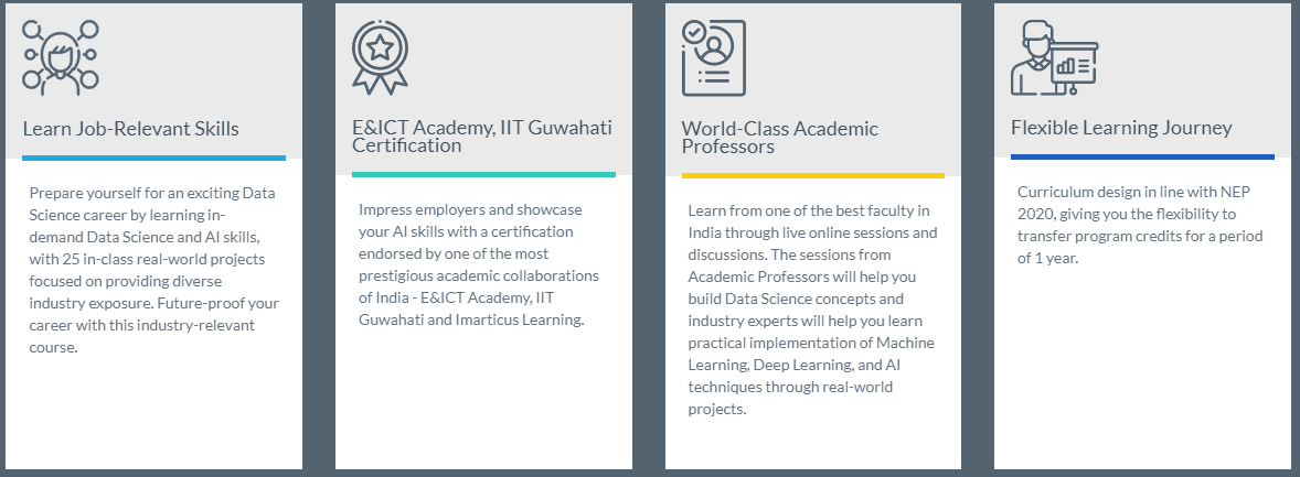 best artificial intelligence and machine learning courses from E&ICT Academy, IIT Guwahati