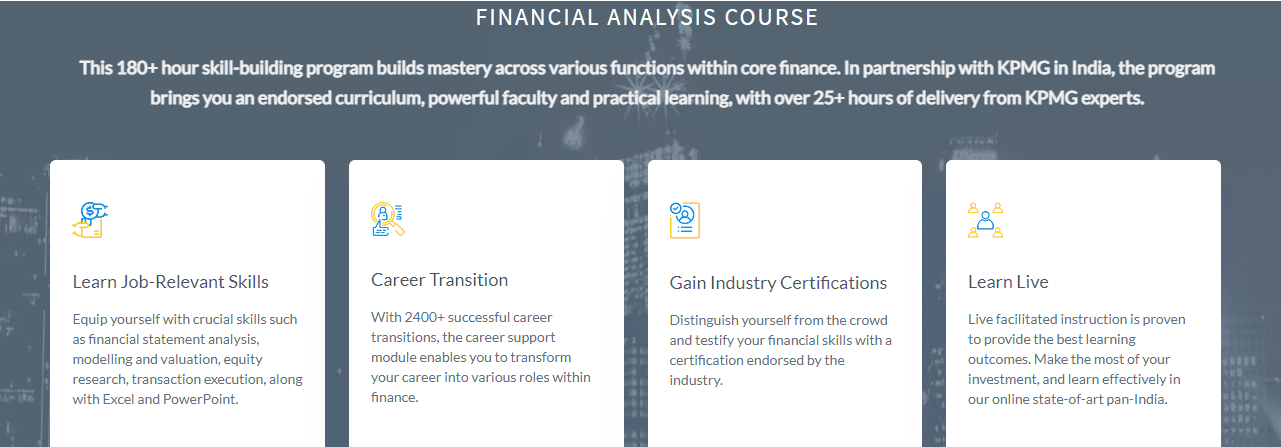 financial anlayst course