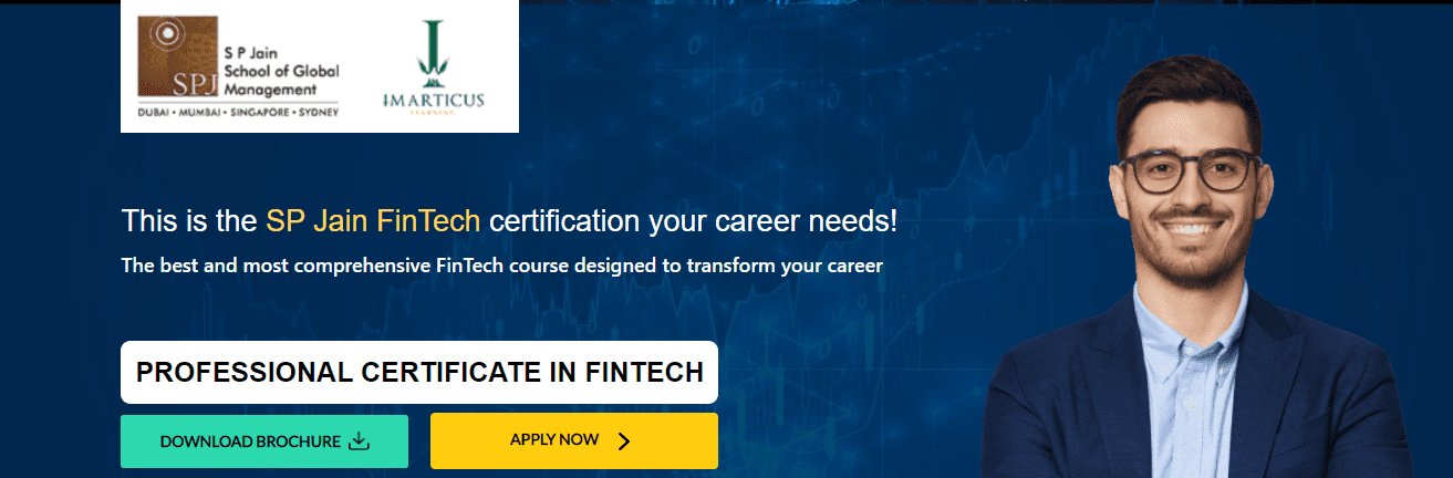 best Fintech courses in India